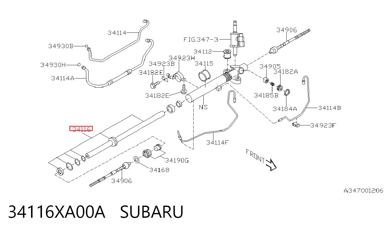34116XA00A Subaru