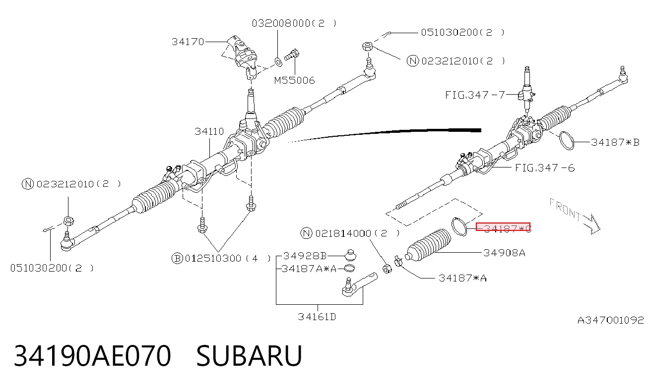 34190AE070 Subaru