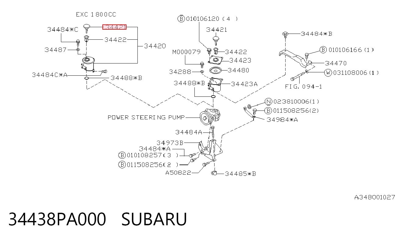 34438PA000 Subaru