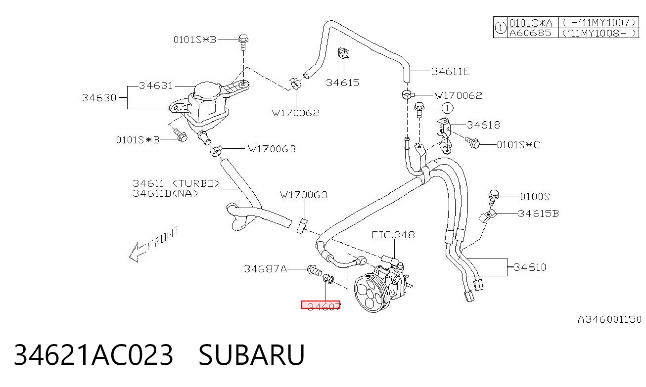 34621AC023 Subaru