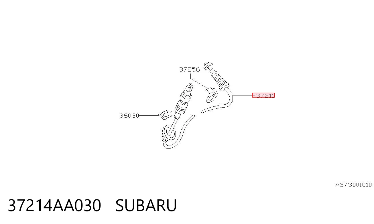 37214AA030 Subaru Cabo de embraiagem