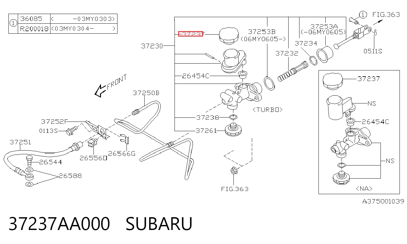 37237AA000 Subaru