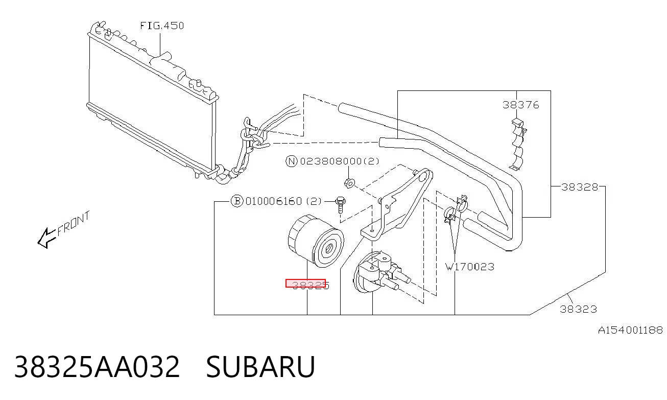 38325AA032 Subaru Filtro da Caixa Automática de Mudança