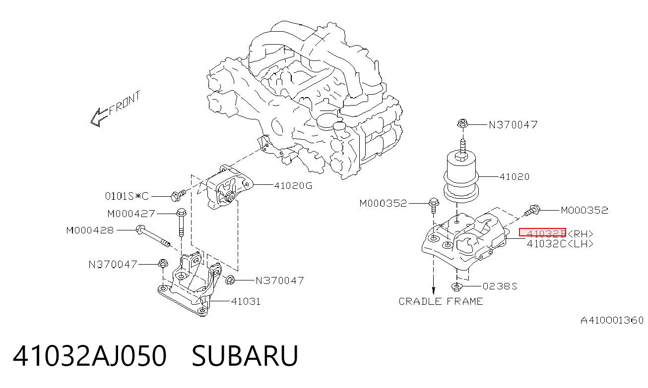 41032AJ050 Subaru