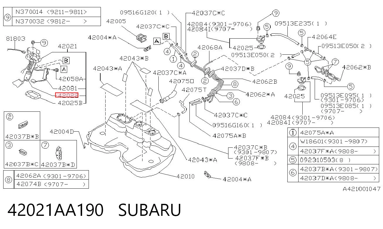 42021AA190 Subaru