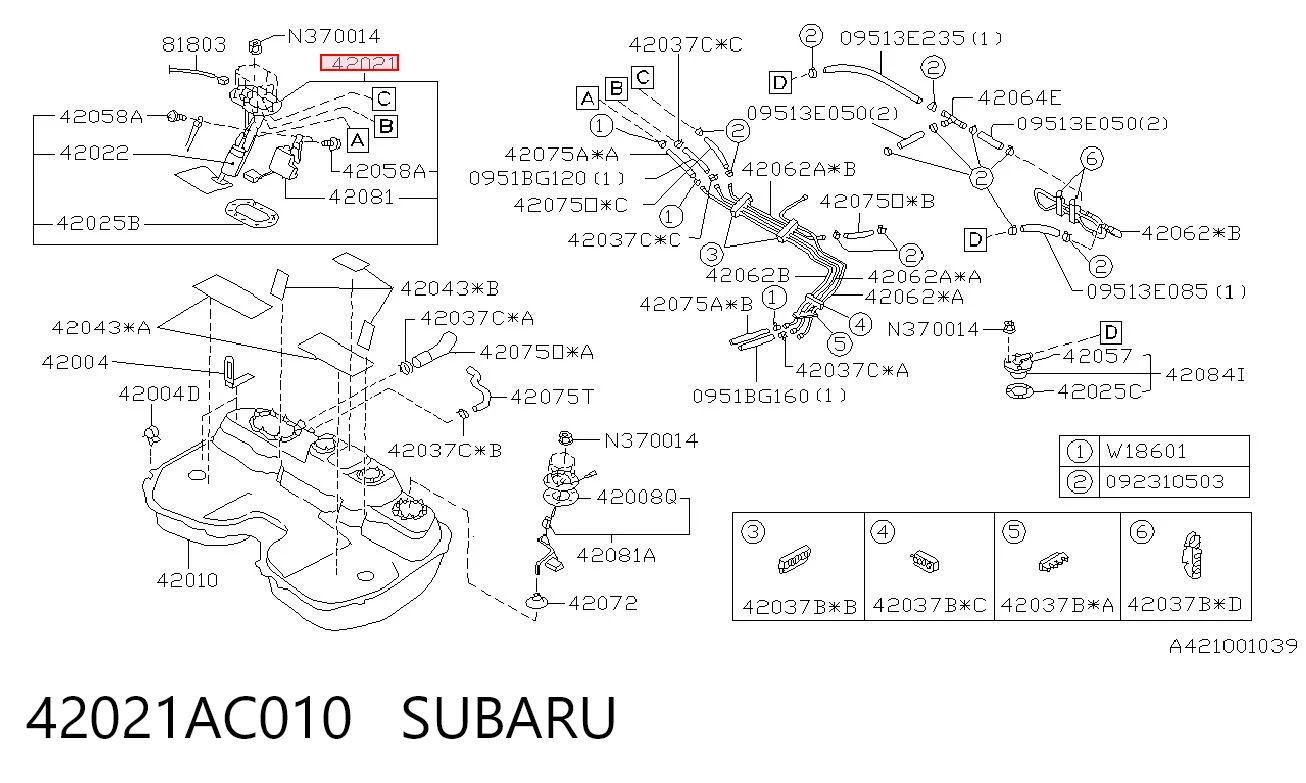 42021AC010 Subaru