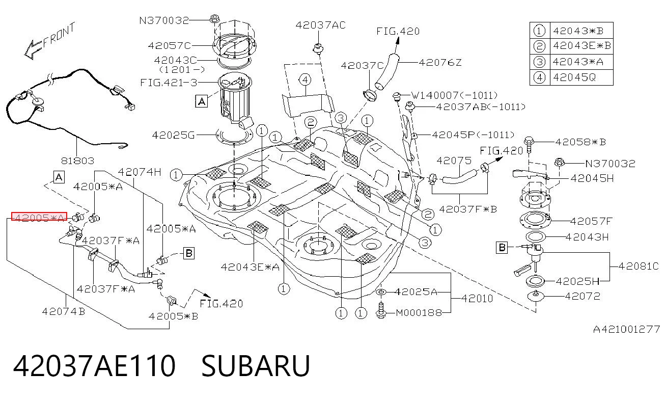 42037AE110 Subaru 