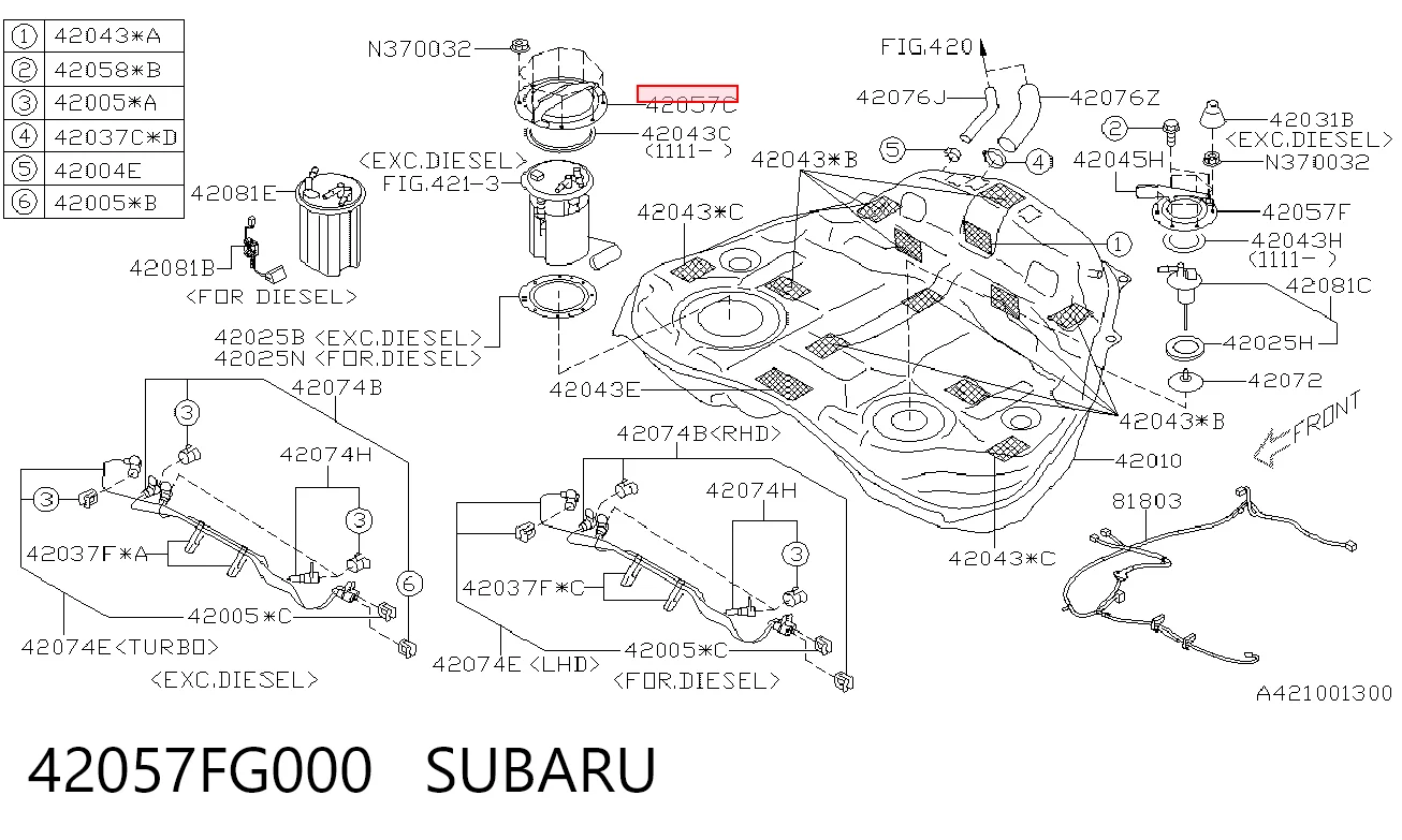 42057FG000 Subaru
