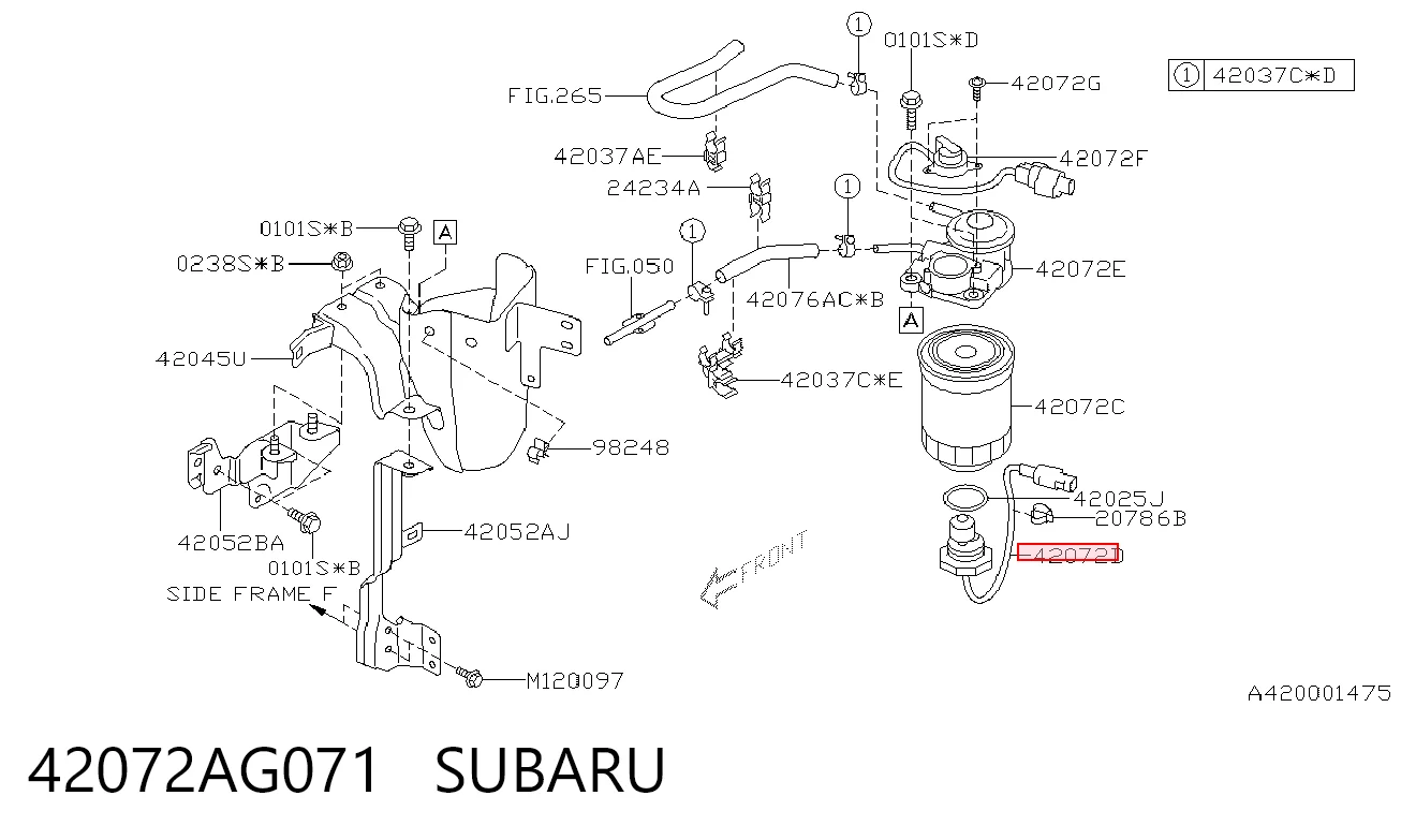 42072AG071 Subaru