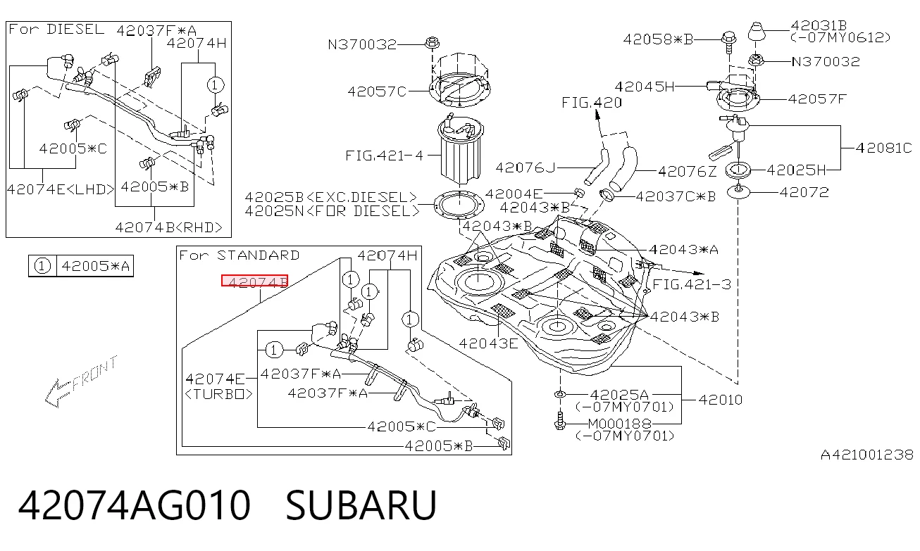 42074AG010 Subaru