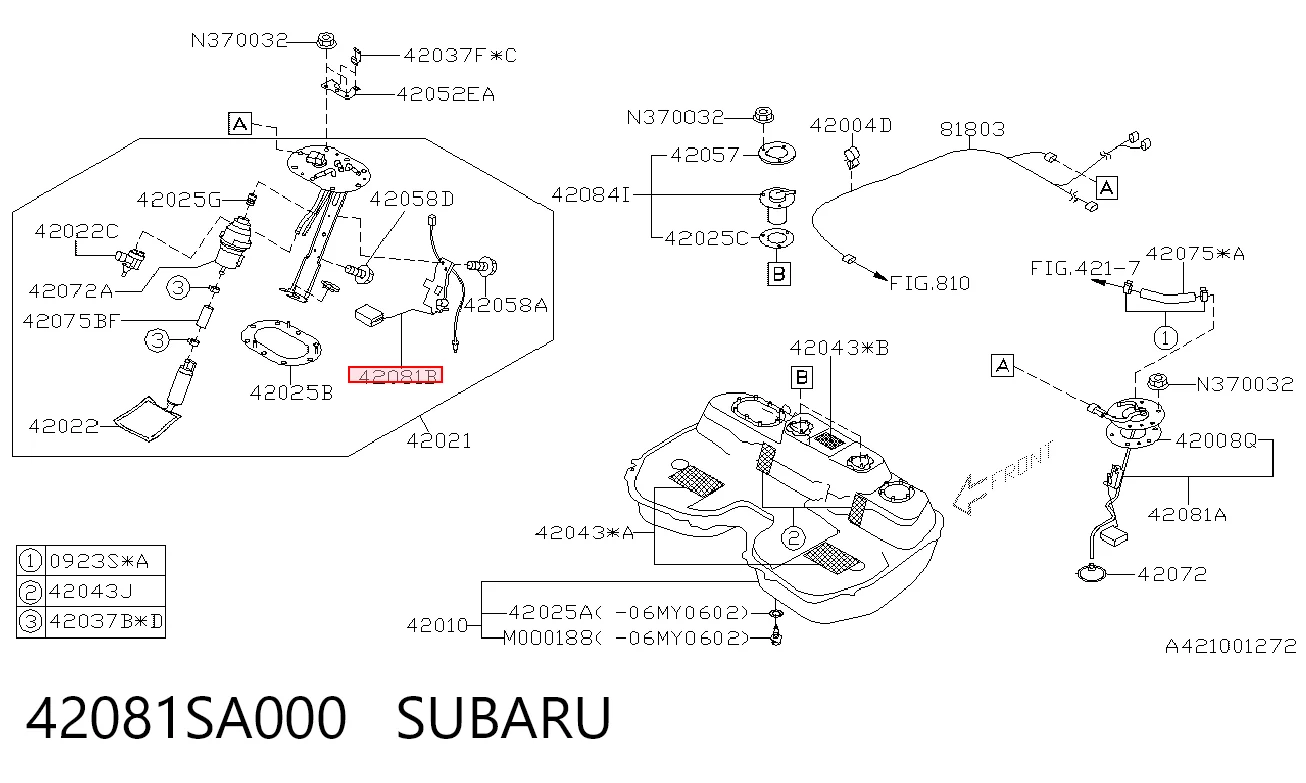42081SA000 Subaru