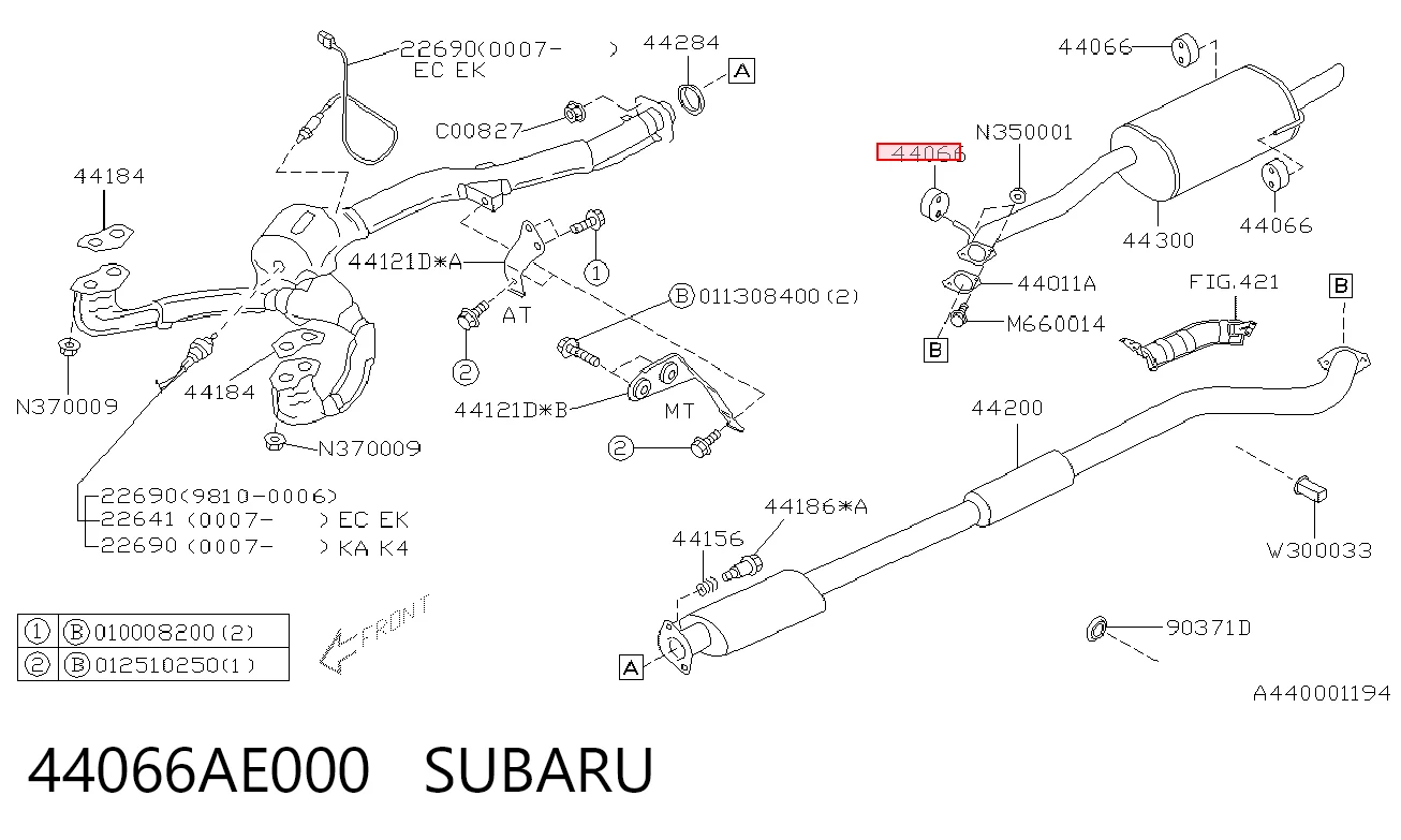 44066AE000 Subaru