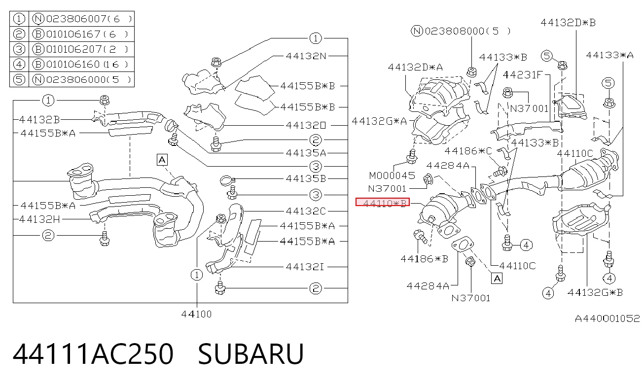 44111AC250 Subaru