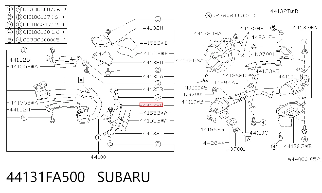 44131FA500 Subaru