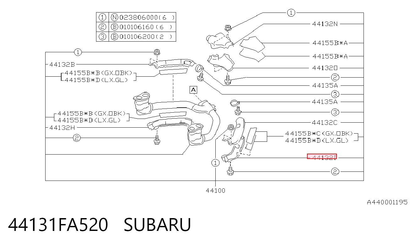 44131FA520 Subaru