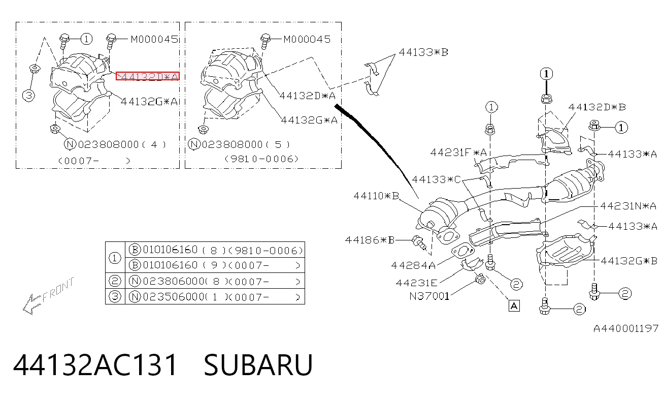 44132AC131 Subaru