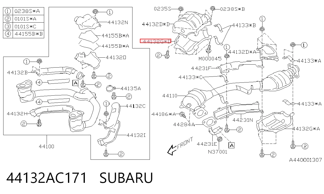 44132AC171 Subaru