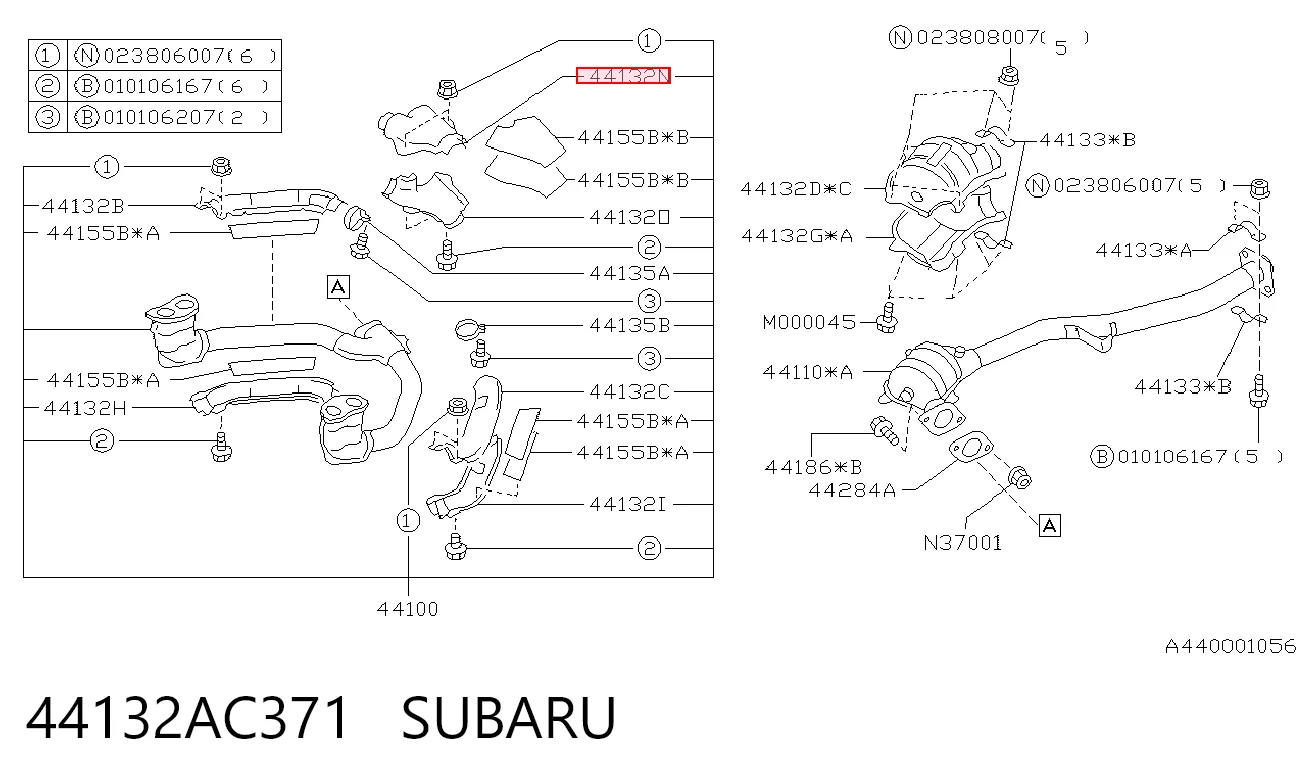 44132AC371 Subaru