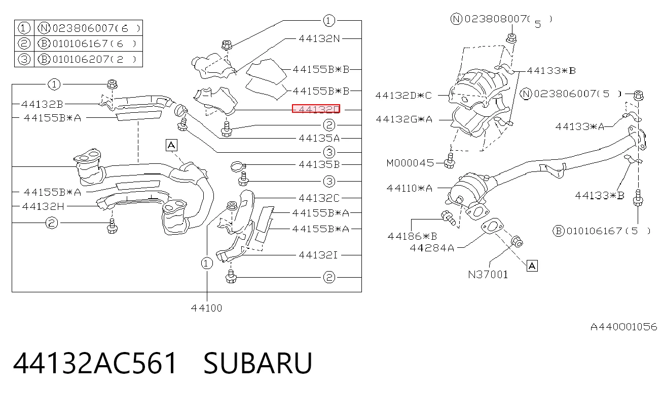 44132AC561 Subaru