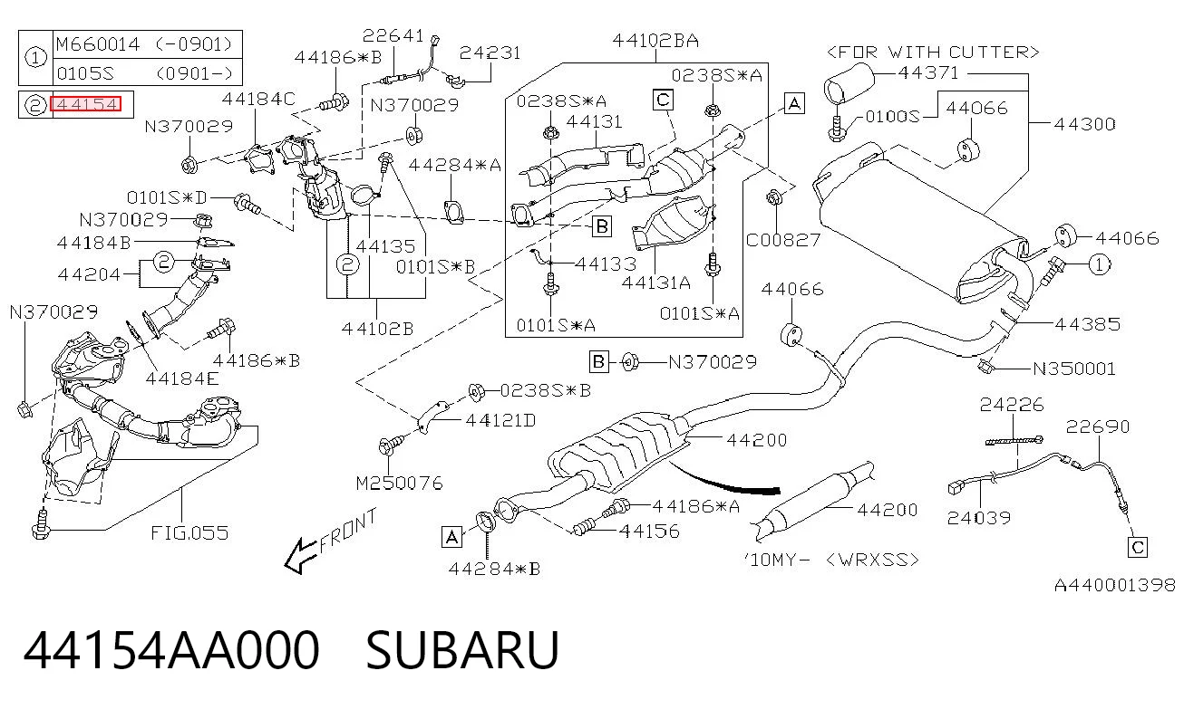 44154AA000 Subaru 