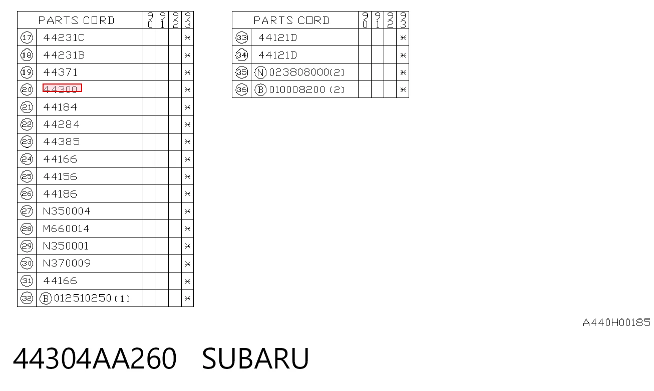  Silenciador, parte traseira Subaru Legacy I sedan (BC) (1989 - 1994) I