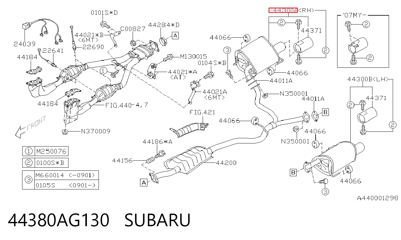 44380AG130 Subaru