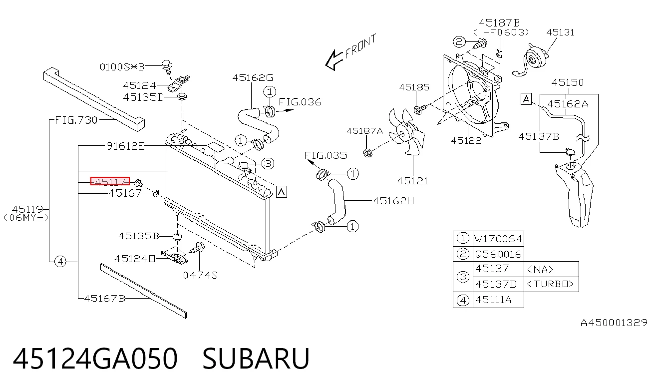 45124GA050 Subaru