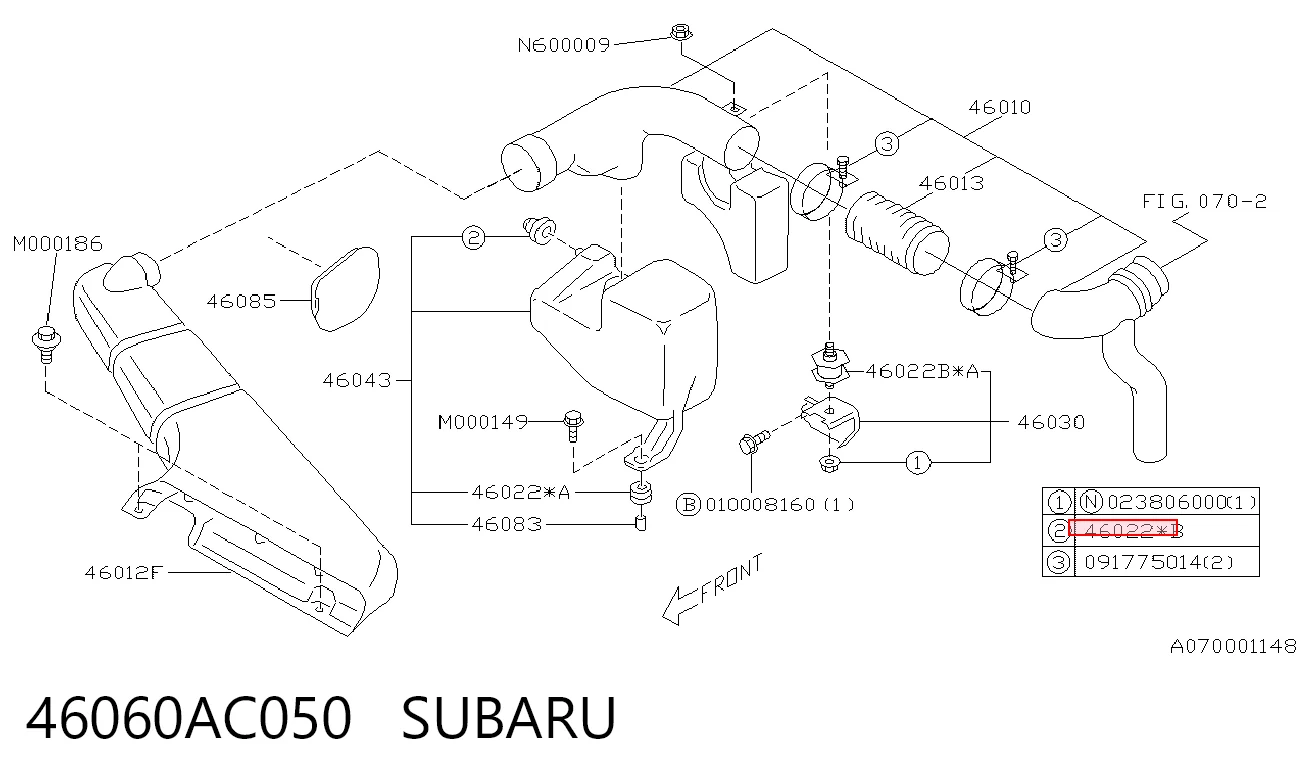 46060AC050 Subaru
