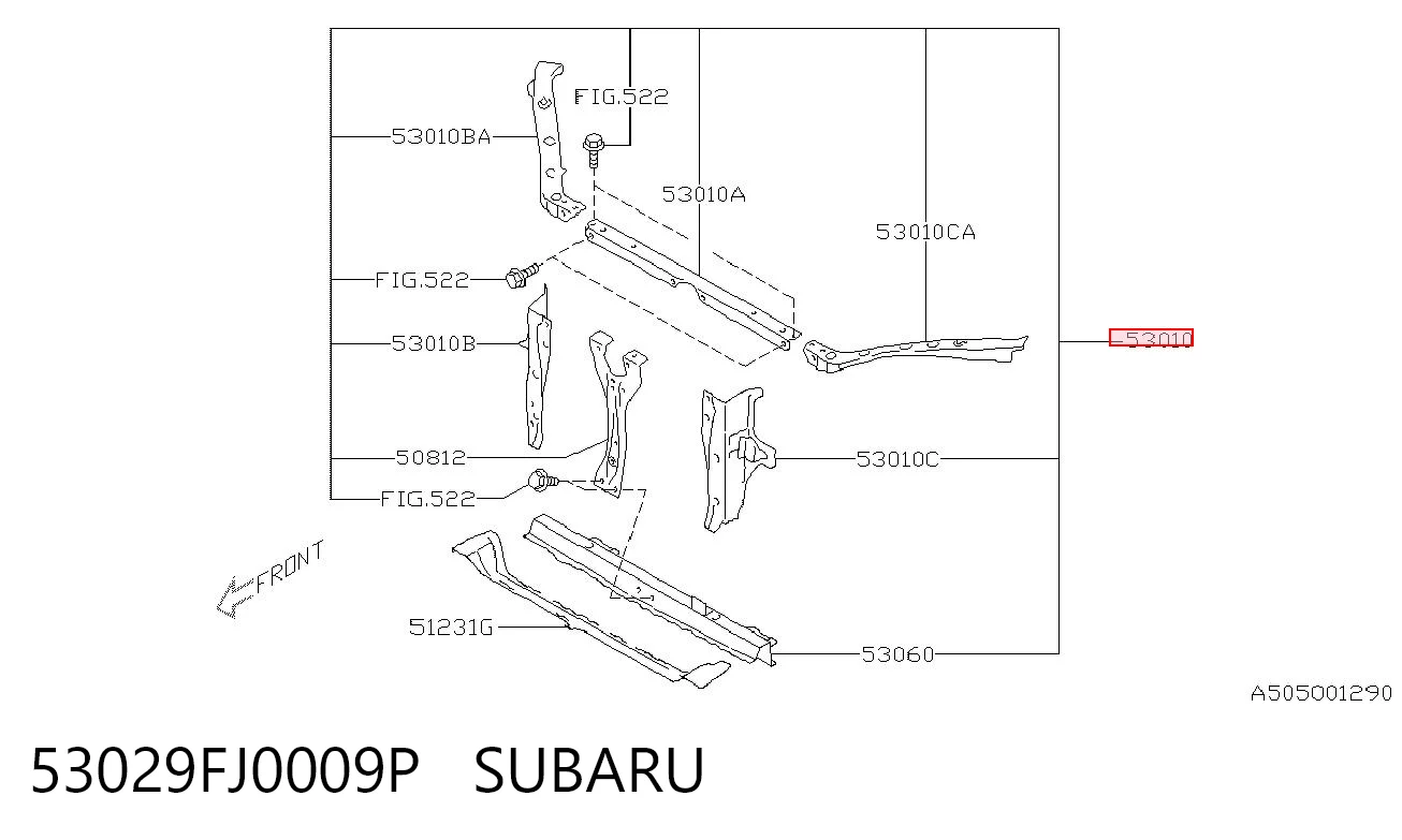 Compre 72C104 Polcar Suporte do radiador montado (painel de montagem de fixação das luzes)