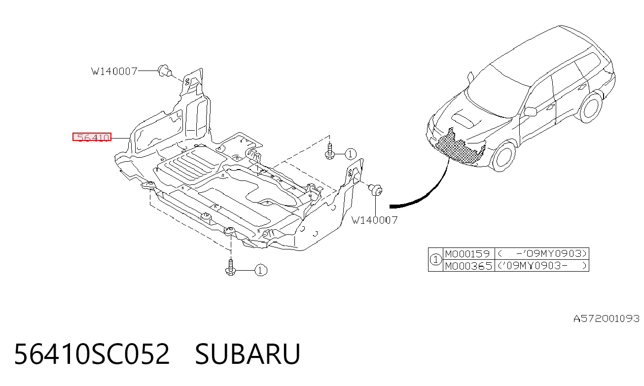 Proteção de motor, de panela (da seção de motor) Subaru Forester III S12, SH ao melhor preço