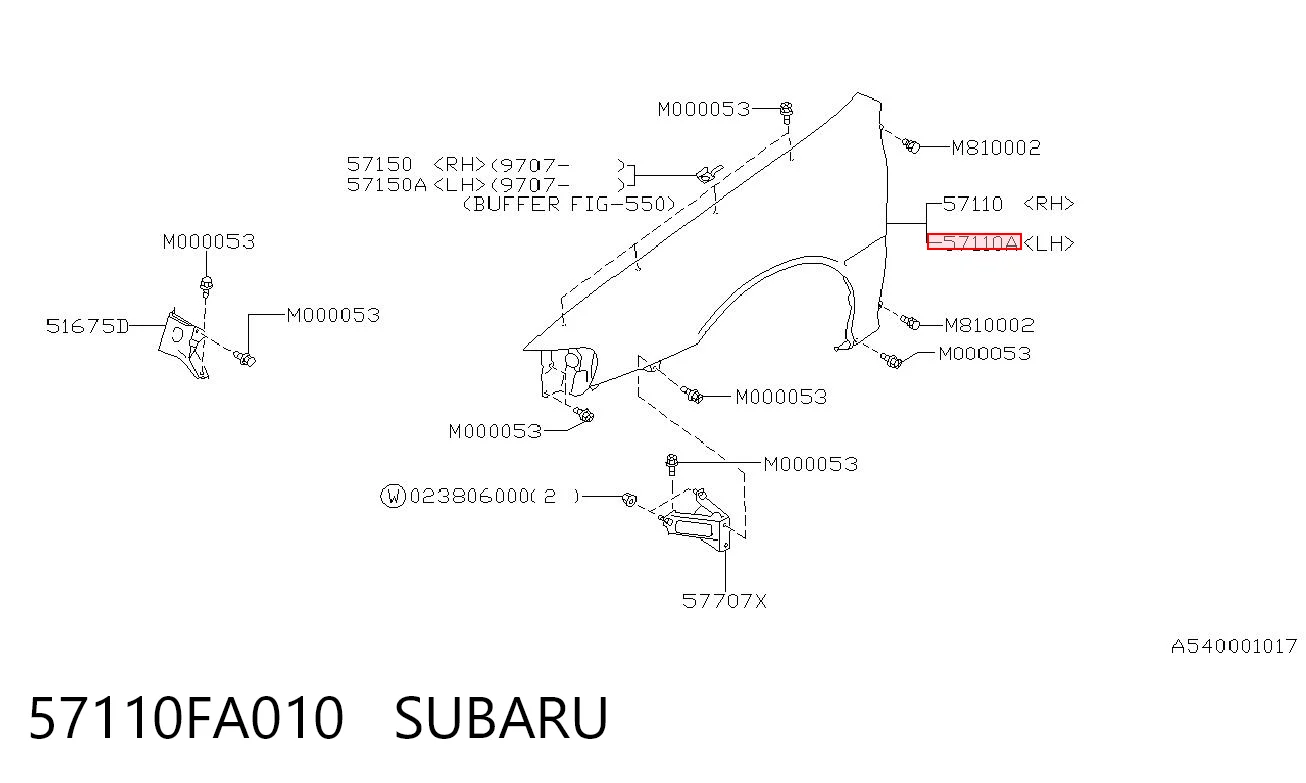 Compre Pára-lama dianteiro esquerdo Subaru Impreza 1