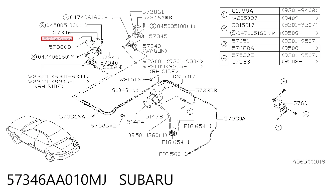57346AA010MJ Subaru