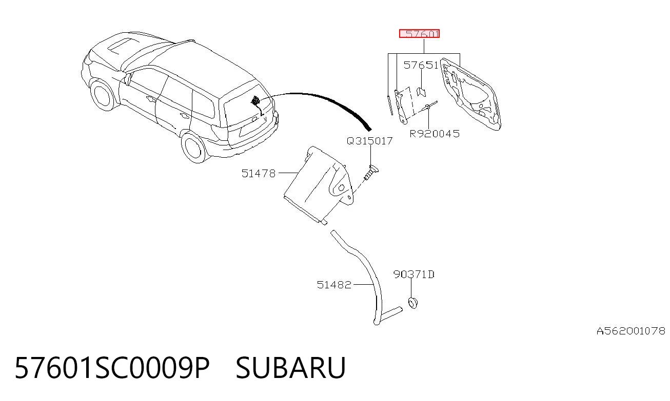 Alcapão do tanque de combustível para Subaru Forester III S12, SH