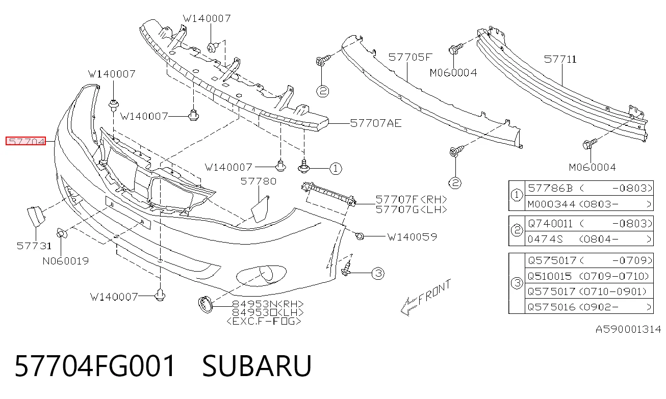 Compre Pára-choque dianteiro Subaru Impreza 3