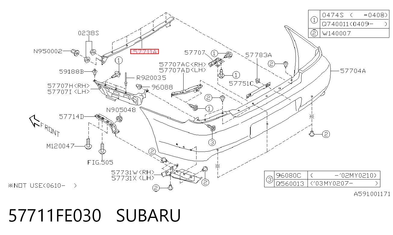 57711FE030 Subaru 