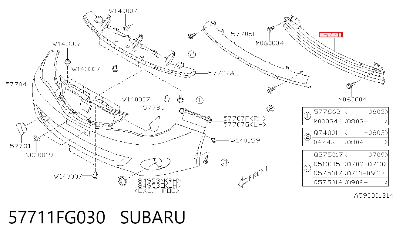 57711FG030 Subaru