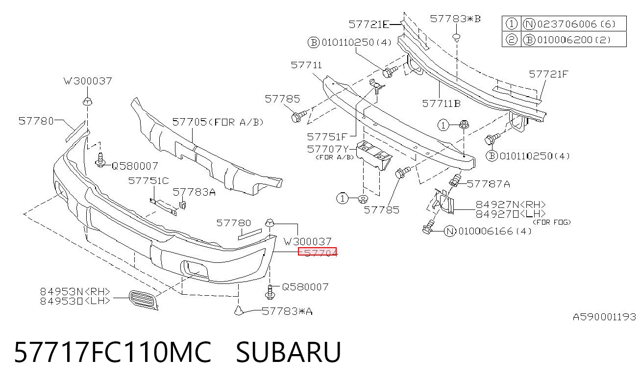 Pára-choque dianteiro Subaru Forester I S10, SF ao melhor preço