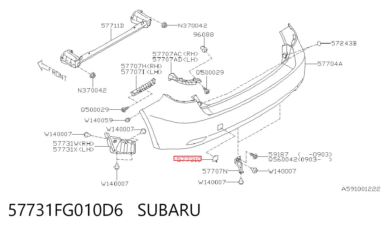 57731FG010D6 Subaru