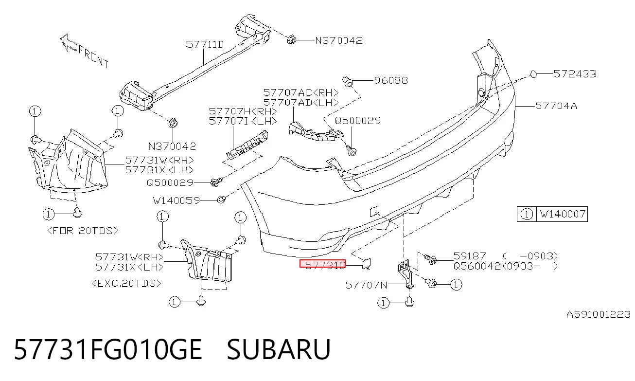 57731FG010GE Subaru
