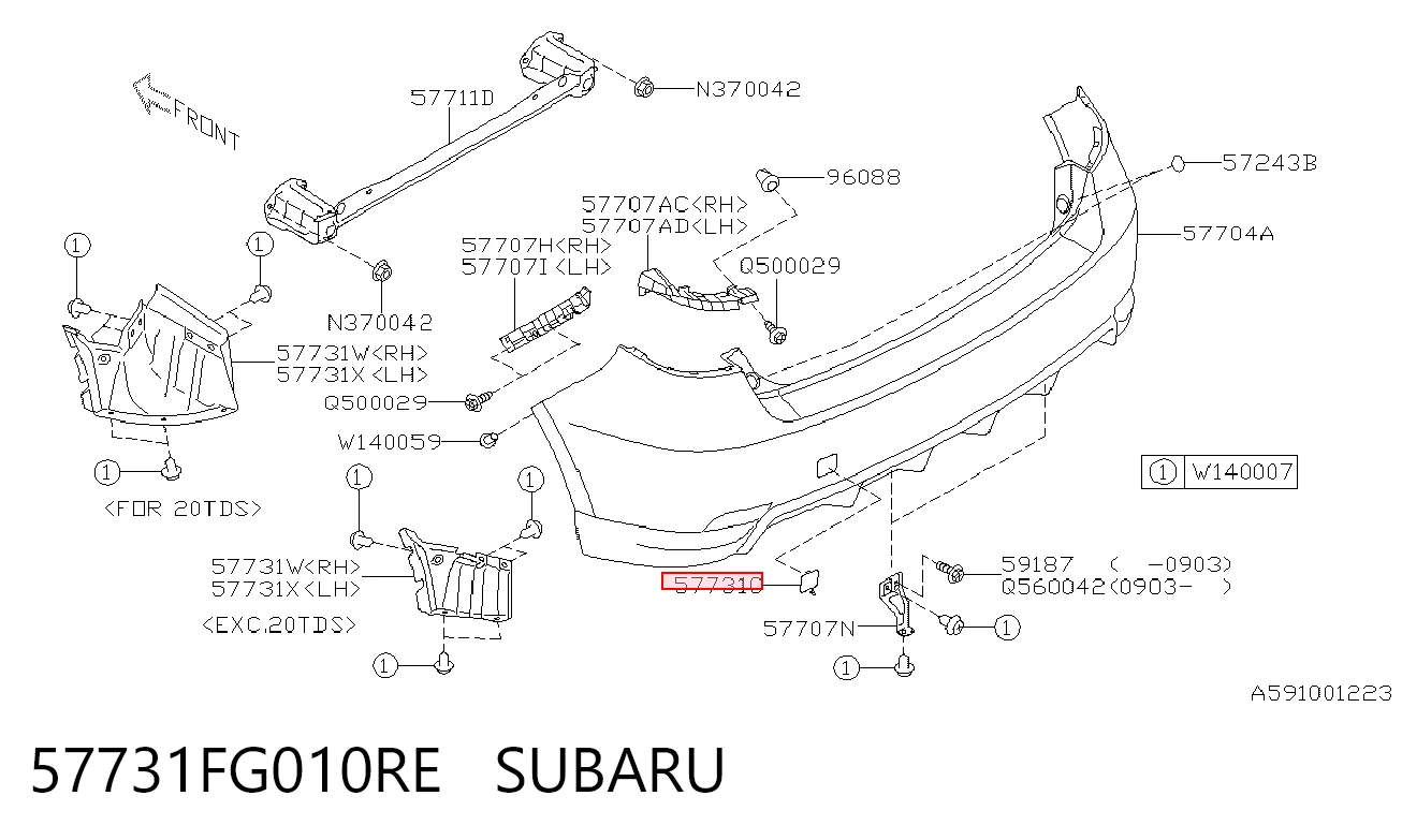 57731FG010RE Subaru