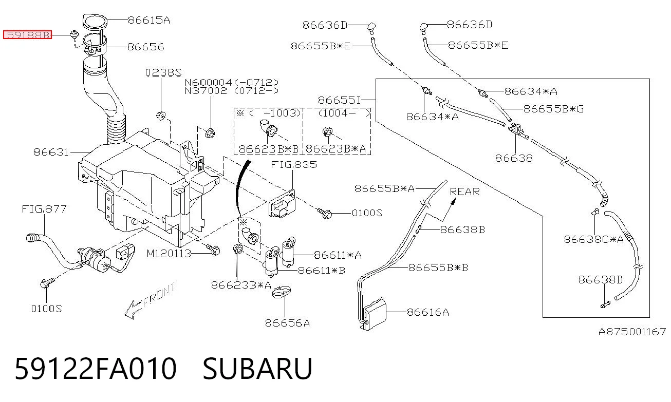 59122FA010 Subaru 