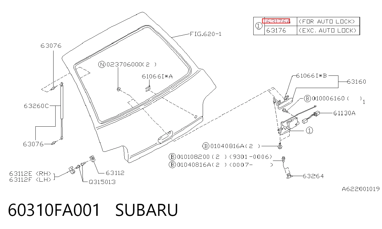 60310FA001 Subaru