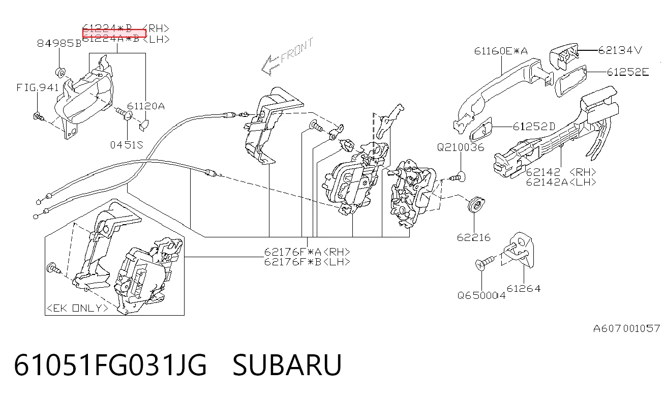 61051FG031JG Subaru 