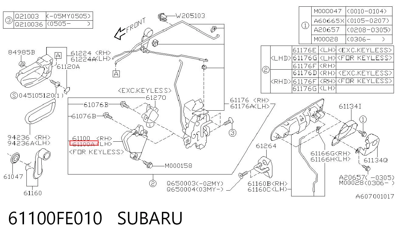 61100FE010 Subaru 