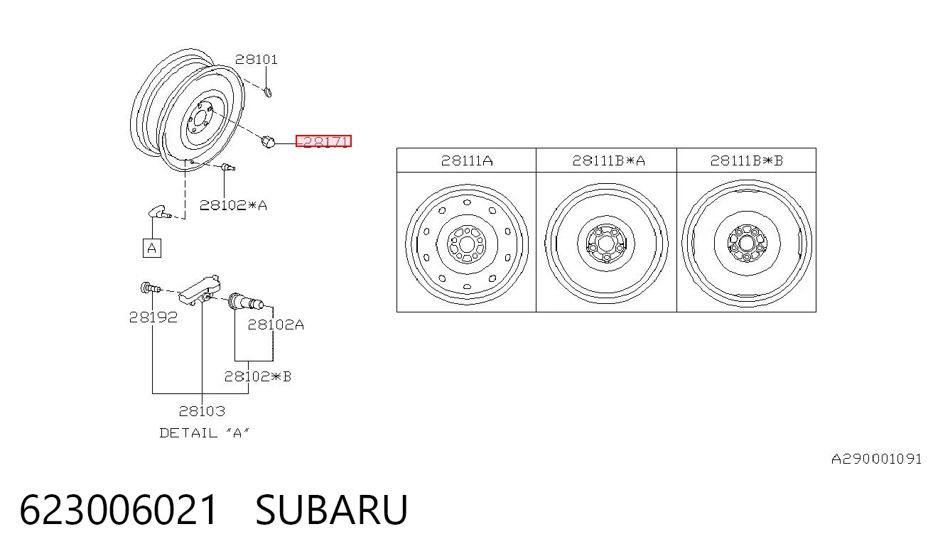 Compre Porca de roda Subaru Impreza 3