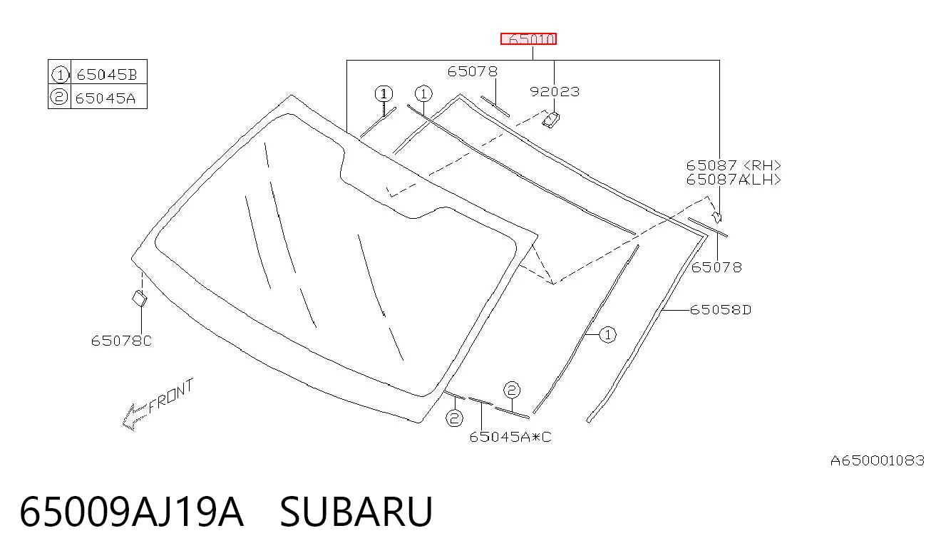 65009AJ19A Subaru