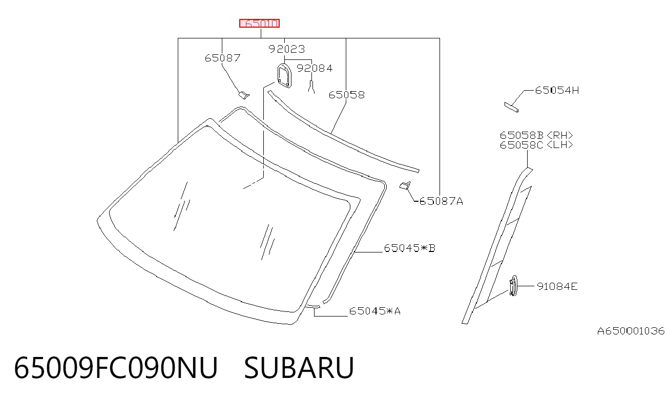 Pára-brisas para Subaru Forester S10, SF