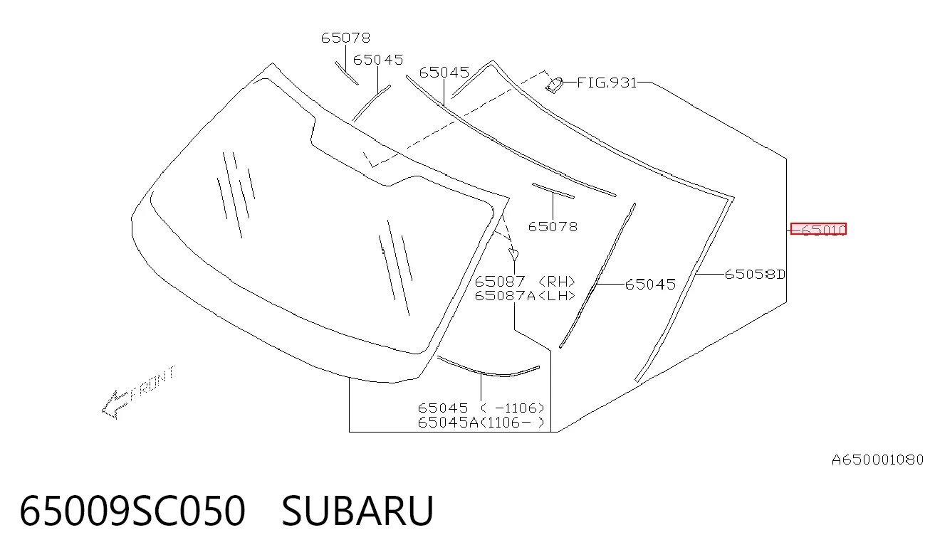 Pára-brisas para Subaru Forester III S12, SH