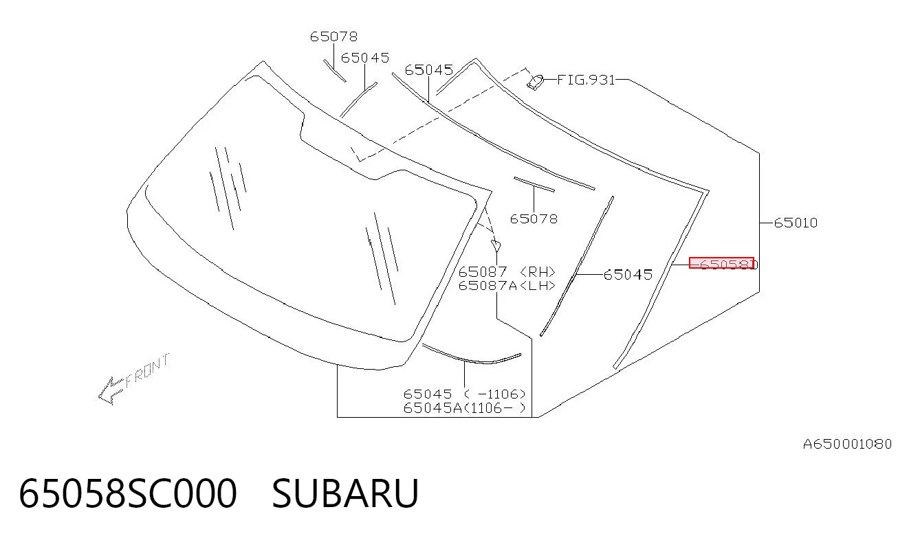 65058SC000 Subaru