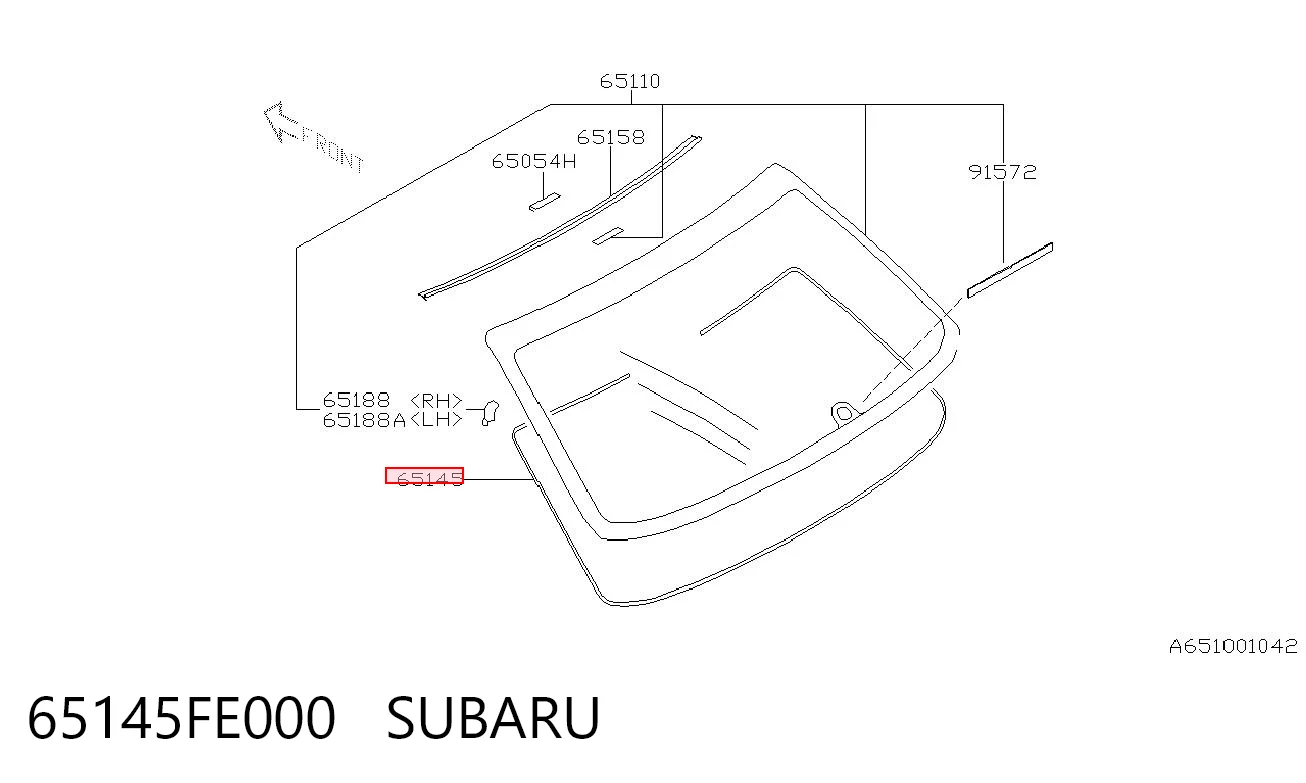 65145FE000 Subaru 